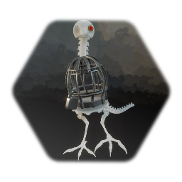 Imp Puppet - Skeletal Imp Cage Nightmare