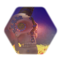 Steampunk skull