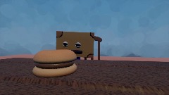 Bubbly eats a burger then disappears