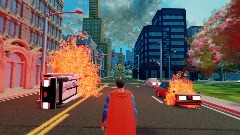 Superman downtown rescue