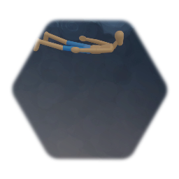 Underwater Swimming Blank Puppet swimsuit