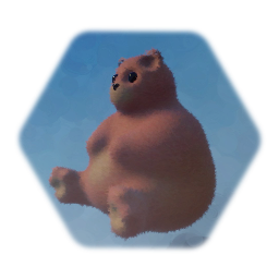 Fat fluffy stuffed bear