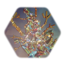 Glitch sculpture from the Anomaly Garden