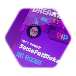 SomeFatBloke72 #DreamsCom21 Lanyard