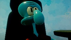 Squidward on a Chair