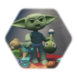 Morning routine with Grogu