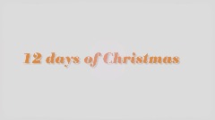 12 days of Christmas