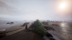 Too chilly to swim...