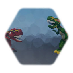 Imaginext Mega T-Rex and Mega Spinosaurus