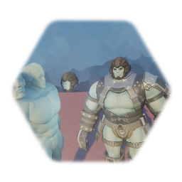 Galka Warrior in Bronze Armor (WIP)