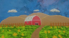 Midsummer Day Field and Barn