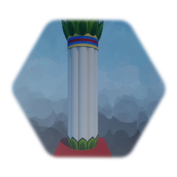 Egyptian pillar 2 (Painted)