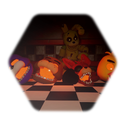 The real fnaf 3 bad ending with spring trap character