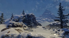 High Mountain Scene