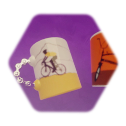 Two novelty cycling mugs