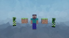 Minecraft Steve Dances To Deltarune