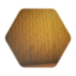 Chocolate biscuit house with plank floor