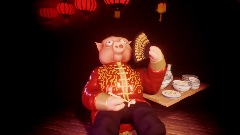 Mr. Snout Celebrating the Chinese New Year