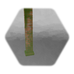 Moss Covered Brick Pillar