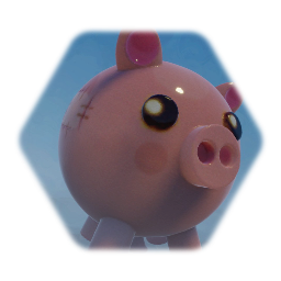 Pink Pig Balloon 2
