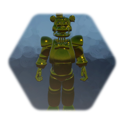 Gold Glamrock Freddy Statue
