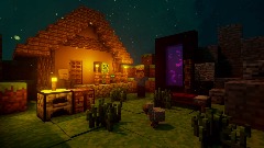 Minecraft - Villagers trade Scene
