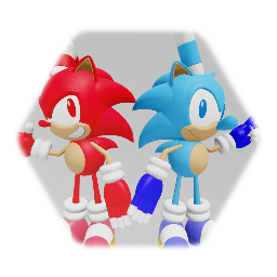 CUPHEAD and MUGMAN (SONIC style)
