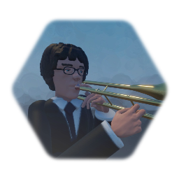 Playing Trombone man