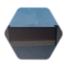 Brick Wall with Fence Paneling
