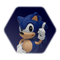 CD 3D Render Sonic