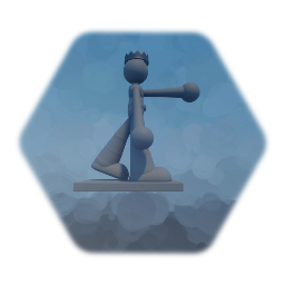 Stick man war [Statue