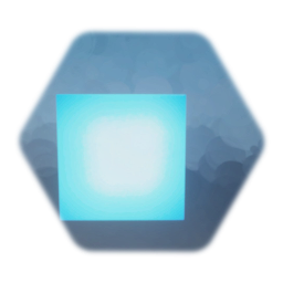 Blue Glowy Cube