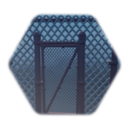 Chainlink fence with door