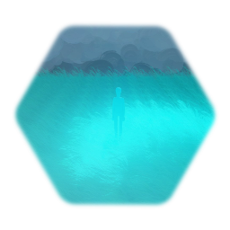 Proximity glowing grass field