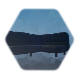 Black corner couch