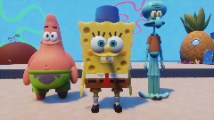 Spongebob doing a tiktok challange