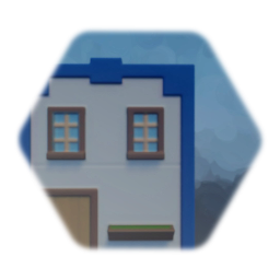 White Flat-Roof House