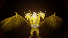 Ghidorah Roar animation