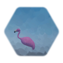 Flamingo 3D painting