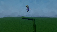 Rayman falls from a tree