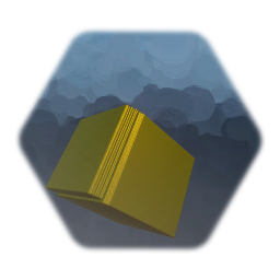 Gold Cube (Rotating)