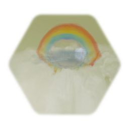 Rainbow in the clouds