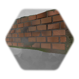 Realistic brick wall