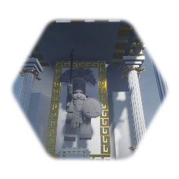 Lego minifiger  Temple of the warrior