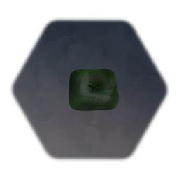 Old green sitting pillow