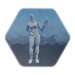 Blank skinny Female template