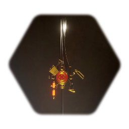 A collection of recreated swords.