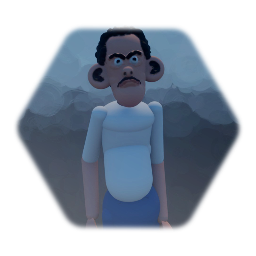 Grumpy neighbor dances merengue