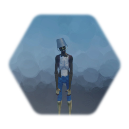Realistic Bucket Headed Zombie
