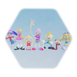 My characters with Disney InfINity Style Wave 1